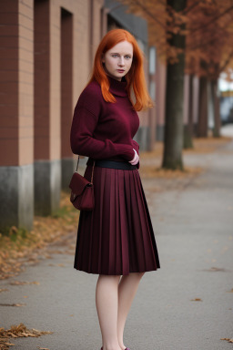 Estonian adult female with  ginger hair