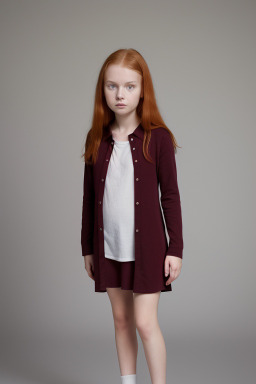 Danish child girl with  ginger hair