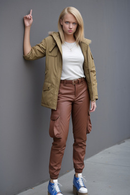 Adult female with  blonde hair