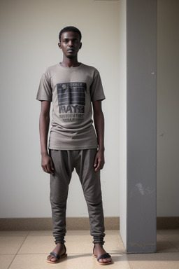 Sudanese young adult male with  gray hair