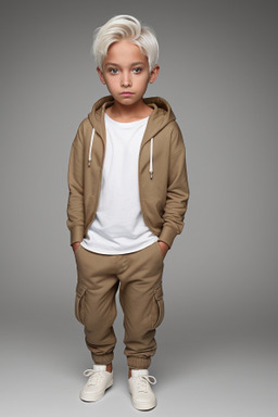 Child boy with  white hair