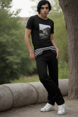 Tunisian young adult male with  black hair