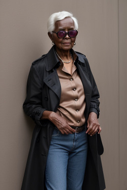 Elderly non-binary with  black hair