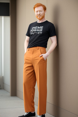 Japanese adult male with  ginger hair