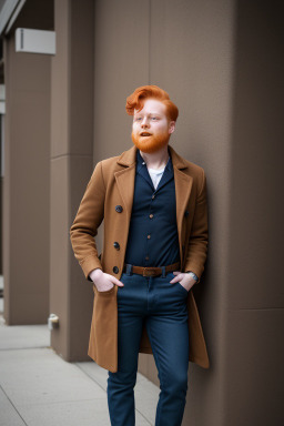 Hispanic adult non-binary with  ginger hair