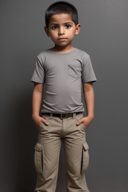 Guatemalan child boy with  gray hair