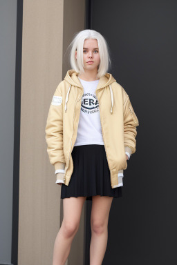 South african teenager female with  white hair