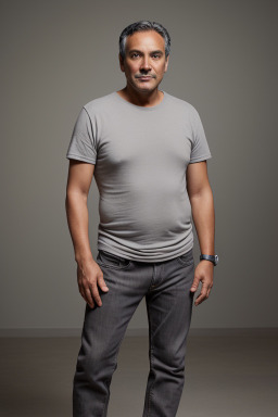 Middle-aged male with  black hair