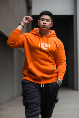 Thai teenager male with a thick build