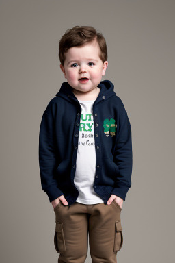 Irish infant boy with  brown hair