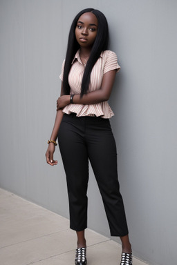 Zimbabwean young adult female with  black hair