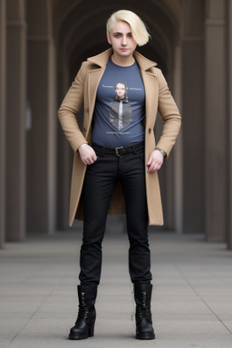 Armenian adult non-binary with  blonde hair