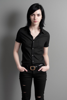 Adult non-binary with  black hair