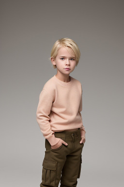 Child boy with  blonde hair