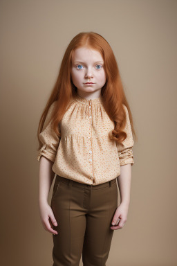 Russian child female with  ginger hair