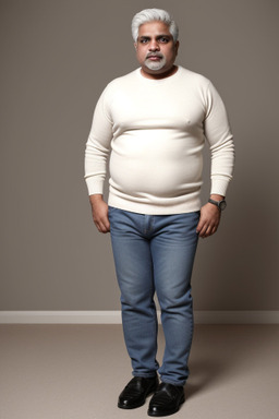 Pakistani 45 years male with  white hair