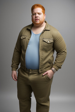 Puerto rican adult male with  ginger hair