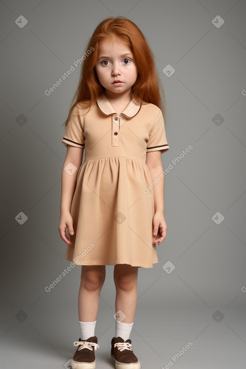 Peruvian infant girl with  ginger hair