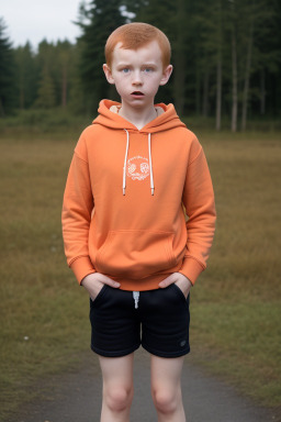 Belarusian child boy with  ginger hair