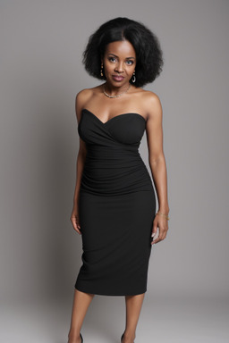 African middle-aged female with  black hair