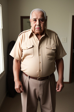 Tunisian elderly male with  brown hair