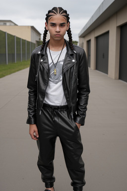 Hispanic teenager boy with  black hair