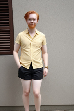 Malaysian adult non-binary with  ginger hair
