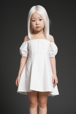 Child female with  white hair