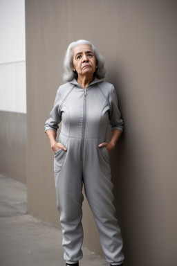 Venezuelan elderly female with  gray hair