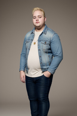 Belgian young adult male with  blonde hair