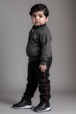Qatari infant boy with  black hair
